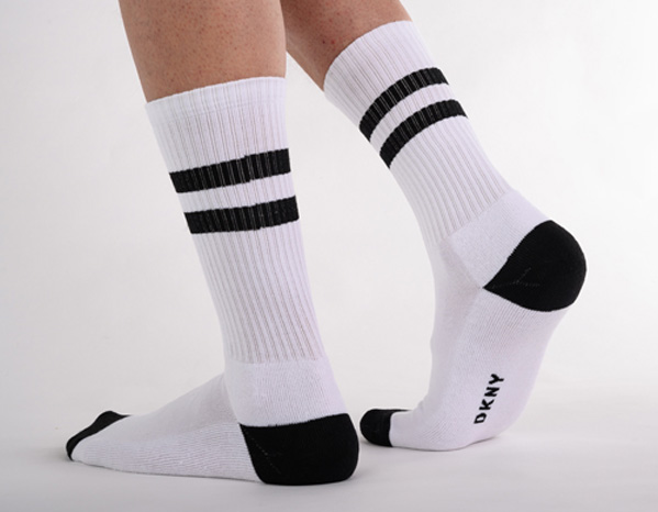 Athletic white socks